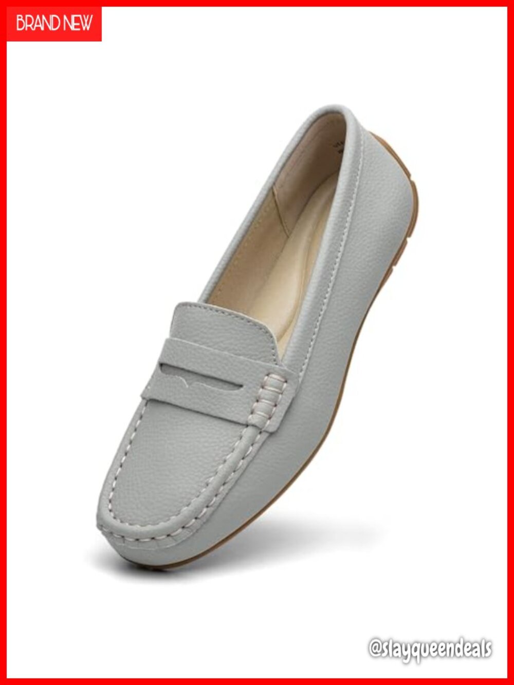 KORDAL Leather Penny Loafers Slip-Ons Cute Business Casual Work Office Flats
